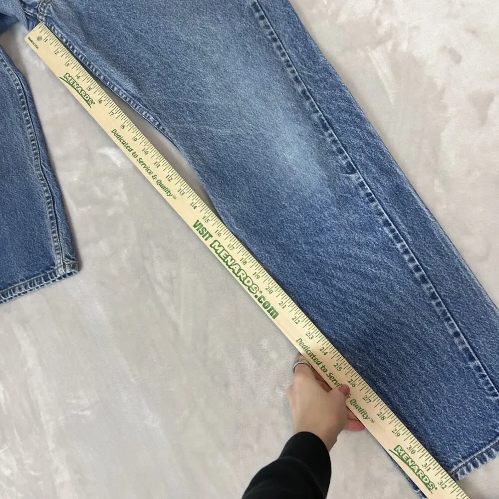 VTG Levis 505 Jeans Mens 35x33 Orange Tab Regular Fit‎ Straight Leg 90s Grunge
